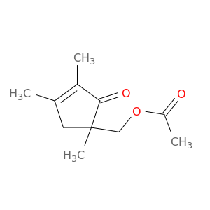 2-Cyclopenten-1-one, 5-[(acetyloxy)methyl]-2,3,5-trimethyl-