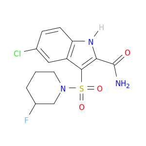 1H-Indole-2-carboxamide, 5-chloro-3-[(3-fluoro-1-piperidinyl)sulfonyl]-