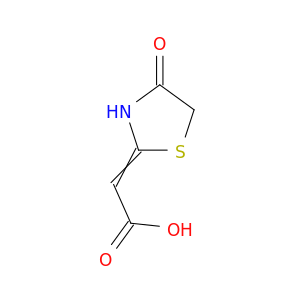 Acetic acid, (4-oxo-2-thiazolidinylidene)-