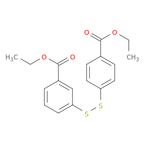 Benzoic acid, 3-[[4-(ethoxycarbonyl)phenyl]dithio]-, ethyl ester