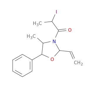Oxazolidine, 2-ethenyl-3-(2-iodo-1-oxopropyl)-4-methyl-5-phenyl-