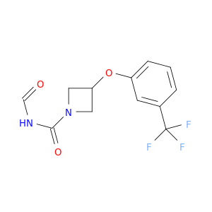 1-Azetidinecarboxamide, N-formyl-3-[3-(trifluoromethyl)phenoxy]-