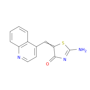 2-amino-5-(quinolin-4-ylmethylidene)-1,3-thiazol-4(5h)-one