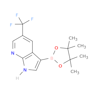 3-(4,4,5,5-四甲基- 1,3,2 -二氧硼戊环- 2 -基)-5-(三氟甲基)-1H -吡咯并[2,3 - B]吡啶