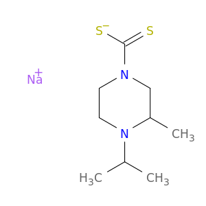 1-Piperazinecarbodithioicacid, 3-methyl-4-(1-methylethyl)-, sodium salt (1:1)