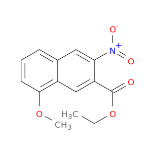 2-Naphthalenecarboxylic acid, 8-methoxy-3-nitro-, ethyl ester