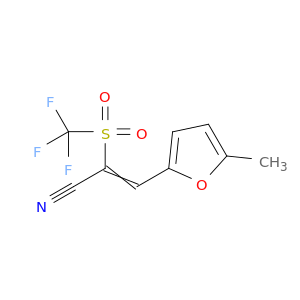 2-Propenenitrile, 3-(5-methyl-2-furanyl)-2-[(trifluoromethyl)sulfonyl]-