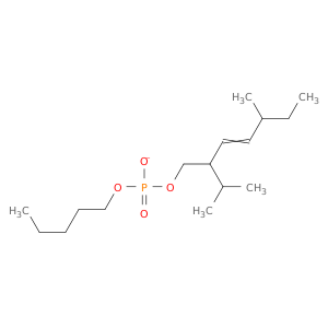 Phosphoric acid, methyl5-methyl-2-(1-methylethyl)-3-hexen-1-yl pentyl ester