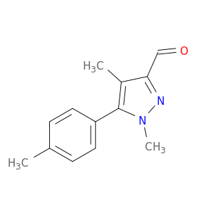 1H-Pyrazole-3-carboxaldehyde, 1,4-dimethyl-5-(4-methylphenyl)-