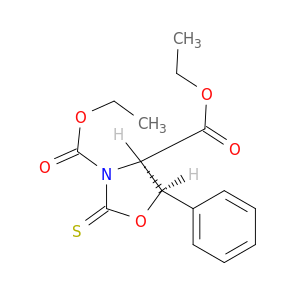 3,4-Oxazolidinedicarboxylic acid, 5-phenyl-2-thioxo-, diethyl ester, cis-