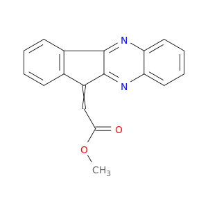 Acetic acid, 11H-indeno[1,2-b]quinoxalin-11-ylidene-, methyl ester