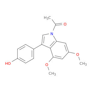 1H-Indole, 1-acetyl-3-(4-hydroxyphenyl)-4,6-dimethoxy-
