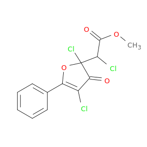 2-Furanacetic acid, a,2,4-trichloro-2,3-dihydro-3-oxo-5-phenyl-,methyl ester (9CI)