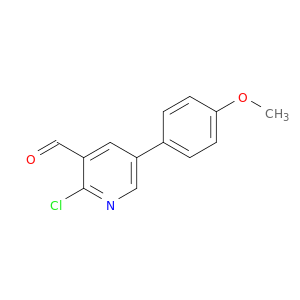 3-Pyridinecarboxaldehyde, 2-chloro-5-(4-methoxyphenyl)-