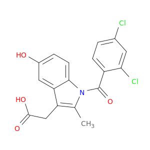 1H-Indole-3-acetic acid, 1-(2,4-dichlorobenzoyl)-5-hydroxy-2-methyl-