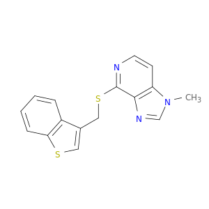 1H-Imidazo[4,5-c]pyridine, 4-[(benzo[b]thien-3-ylmethyl)thio]-1-methyl-
