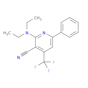2-(二乙基氨基)-6-苯基-4-(三氟甲基)-3-吡啶羰基腈