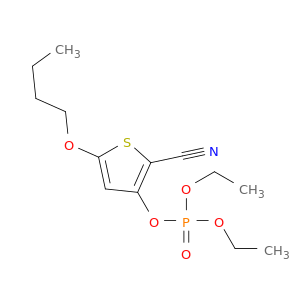 Phosphoric acid, 5-butoxy-2-cyano-3-thienyl diethyl ester