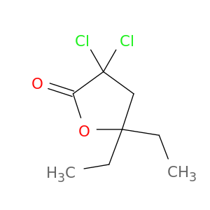 2(3H)-Furanone, 3,3-dichloro-5,5-diethyldihydro-
