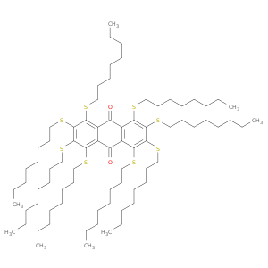 9,10-Anthracenedione, 1,2,3,4,5,6,7,8-octakis(octylthio)-