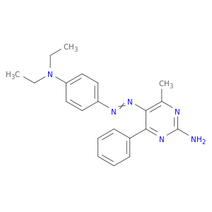 2-Pyrimidinamine,5-[2-[4-(diethylamino)phenyl]diazenyl]-4-methyl-6-phenyl-