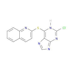 Quinoline, 2-[(2-chloro-1H-purin-6-yl)thio]-
