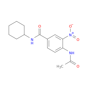 Benzamide, 4-(acetylamino)-N-cyclohexyl-3-nitro-