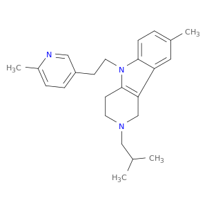 8-methyl-2-(2-methylpropyl)-5-[2-(6-methylpyridin-3-yl)ethyl]-2,3,4,5-tetrahydro-1h-pyrido[4,3-b]indole