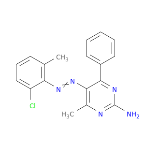 2-Pyrimidinamine,5-[2-(2-chloro-6-methylphenyl)diazenyl]-4-methyl-6-phenyl-