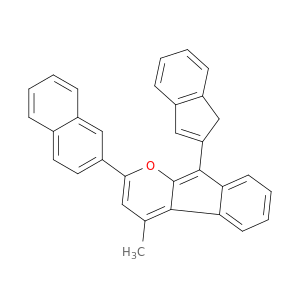 Indeno[2,1-b]pyran, 9-(1H-inden-2-yl)-4-methyl-2-(2-naphthalenyl)-
