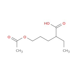 Pentanoic acid, 5-(acetyloxy)-2-ethyl-