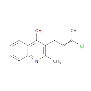 4-Quinolinol, 3-(3-chloro-2-butenyl)-2-methyl-