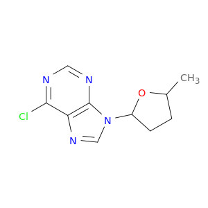 9h-purine, 6-chloro-9-(tetrahydro-5-methyl-2-furyl)-