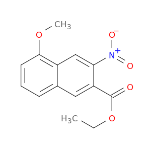 2-Naphthalenecarboxylic acid, 5-methoxy-3-nitro-, ethyl ester