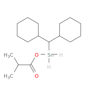 Stannane, dicyclohexylmethyl(2-methyl-1-oxopropoxy)-