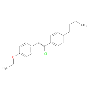 Benzene, 1-butyl-4-[1-chloro-2-(4-ethoxyphenyl)ethenyl]-
