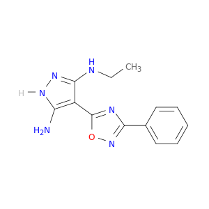 3-N-Ethyl-4-(3-phenyl-1,2,4-oxadiazol-5-yl)-1H-pyrazole-3,5-diamine