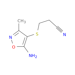 3-(5-氨基-3-甲基异噁唑-4-基硫代)丙腈