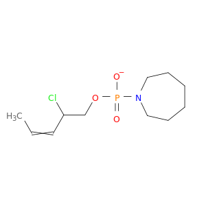 Phosphonic acid, (hexahydro-1H-azepin-1-yl)-, 2-chloro-2-propenylethyl ester