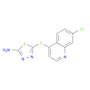 5-((7-氯喹啉-4-基)硫代)-1,3,4-噻二唑-2-胺