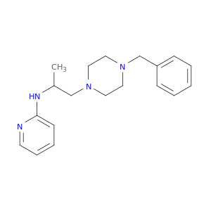 1-Piperazineethanamine,a-methyl-4-(phenylmethyl)-N-2-pyridinyl-