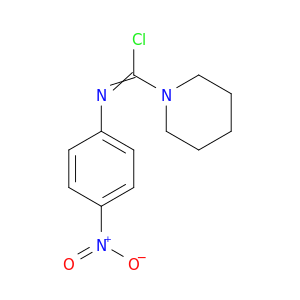1-Piperidinecarboximidoylchloride, N-(4-nitrophenyl)-
