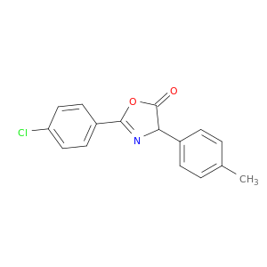 5(4H)-Oxazolone, 2-(4-chlorophenyl)-4-(4-methylphenyl)-