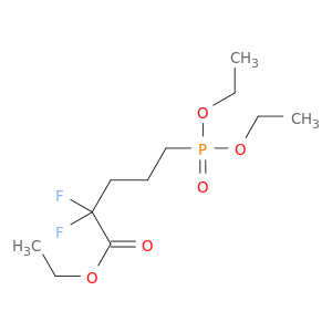 Pentanoic acid, 5-(diethoxyphosphinyl)-2,2-difluoro-, ethyl ester