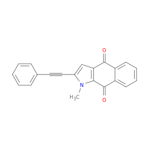 1H-Benz[f]indole-4,9-dione, 1-methyl-2-(phenylethynyl)-
