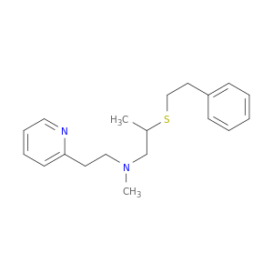 2-Pyridineethanamine, N-methyl-N-[2-[(2-phenylethyl)thio]propyl]-