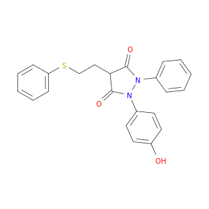 3,5-Pyrazolidinedione,1-(4-hydroxyphenyl)-2-phenyl-4-[2-(phenylthio)ethyl]-