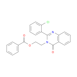 4(3H)-Quinazolinone, 3-[2-(benzoyloxy)ethyl]-2-(2-chlorophenyl)-