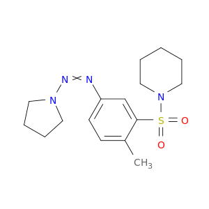 Piperidine, 1-[[2-methyl-5-(1-pyrrolidinylazo)phenyl]sulfonyl]-