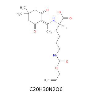 N-alpha-1-(4,4-Dimethyl-2,6-dioxocyclohex-1-ylidene)ethyl-Nepsilon-Boc-D-lysine